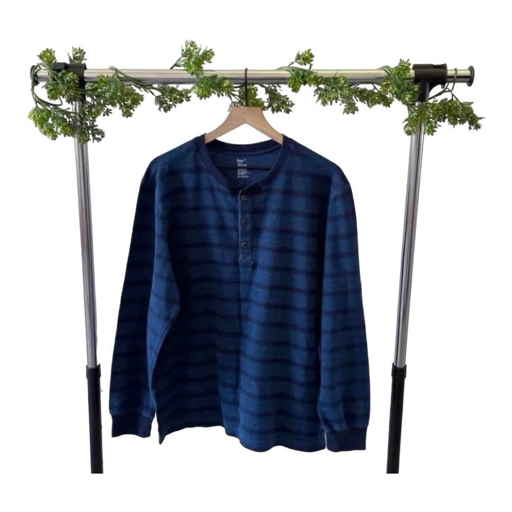 Gap Shirt Long Sleeve Striped Casual Button‎ Up Top XL